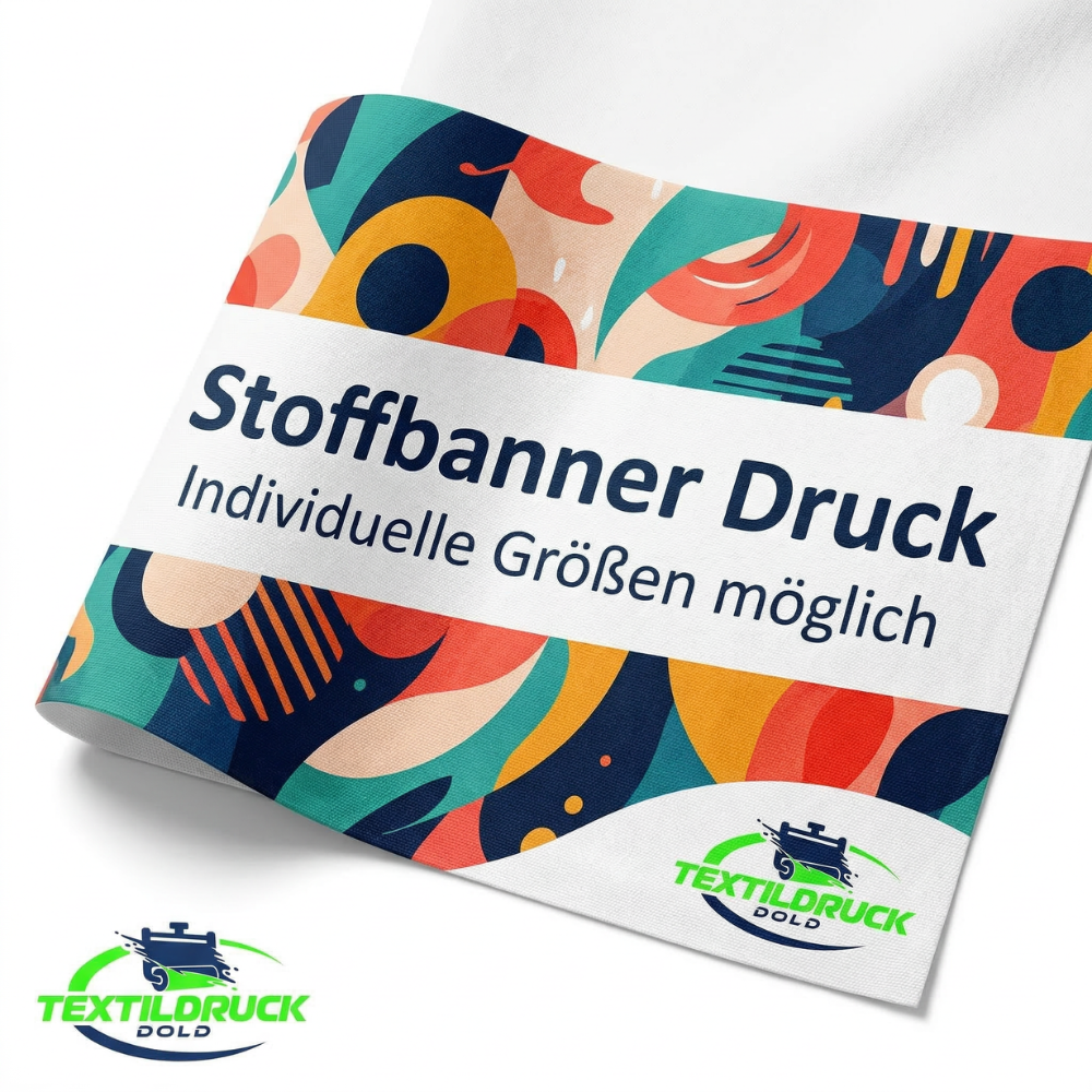 Stoffbanner / Textilbanner im Wunschformat – hochwertige Werbebanner aus Polyester individuell bedruckt