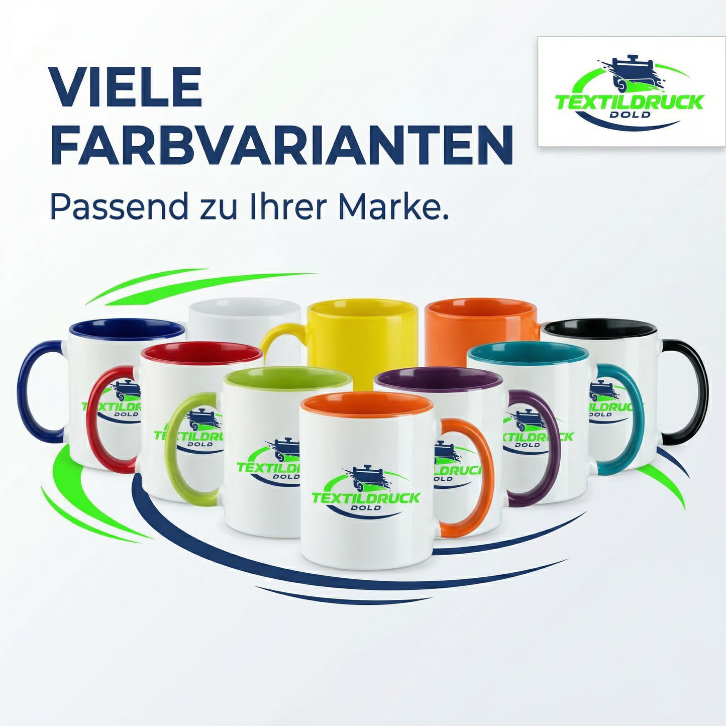 Werbetassen mit Logo bedrucken – Keramiktasse 325 ml spülmaschinenfest | Firmen & Vereine ab 10 Stück
