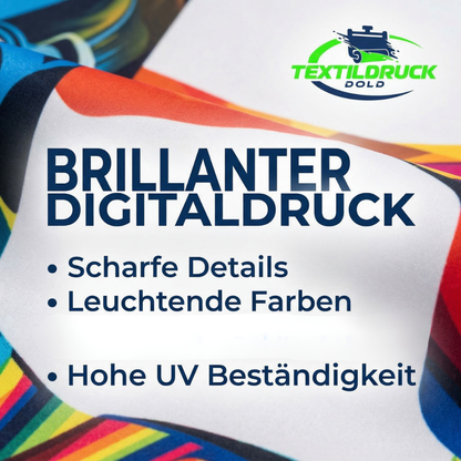 Bauzaunbanner PVC 340 × 173 cm – 510 g Frontlit, B1-zertifiziert & individuell bedruckt