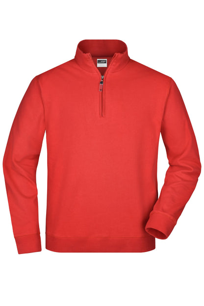 JN352 Round-Neck Zip – hochwertiges Sweatshirt mit Zip-Kragen