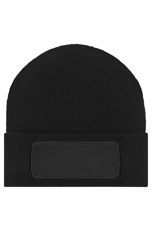 MB7403 | Strickmütze mit Patch – perfekt für hochwertige Sticklogos und starke Markenauftritte