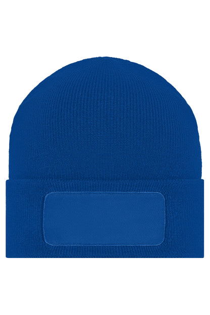 MB7403 | Strickmütze mit Patch – perfekt für hochwertige Sticklogos und starke Markenauftritte