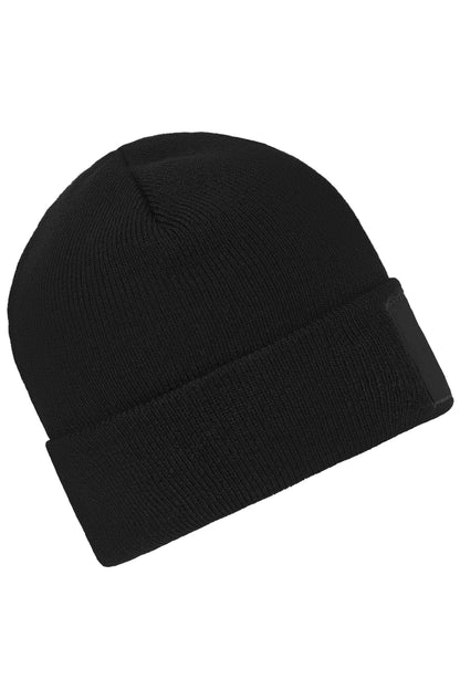 MB7403 | Strickmütze mit Patch – perfekt für hochwertige Sticklogos und starke Markenauftritte